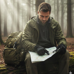 Motorcycle Gloves for Men, Touchscreen Cycling Gloves with Hard Knuckle for Outdoor Sport (Tac-Black)