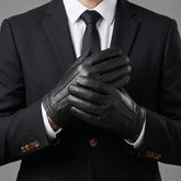 Men’s Genuine Leather Unlined Gloves – Police Patrol & Motorcycle Riding Gloves (Pol-Un)