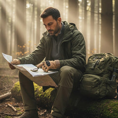 Motorcycle Gloves for Men, Touchscreen Cycling Gloves with Hard Knuckle for Outdoor Sport (Tac-Tan)