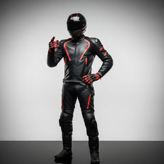 Motorcycle Gloves for Men, Touchscreen Cycling Gloves with Hard Knuckle for Outdoor Sport (Moto-Orange)