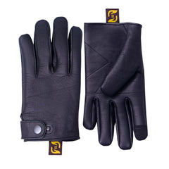 Men’s Classic Leather Chauffeur Gloves – Unlined Everyday Driving Gloves (Snap)