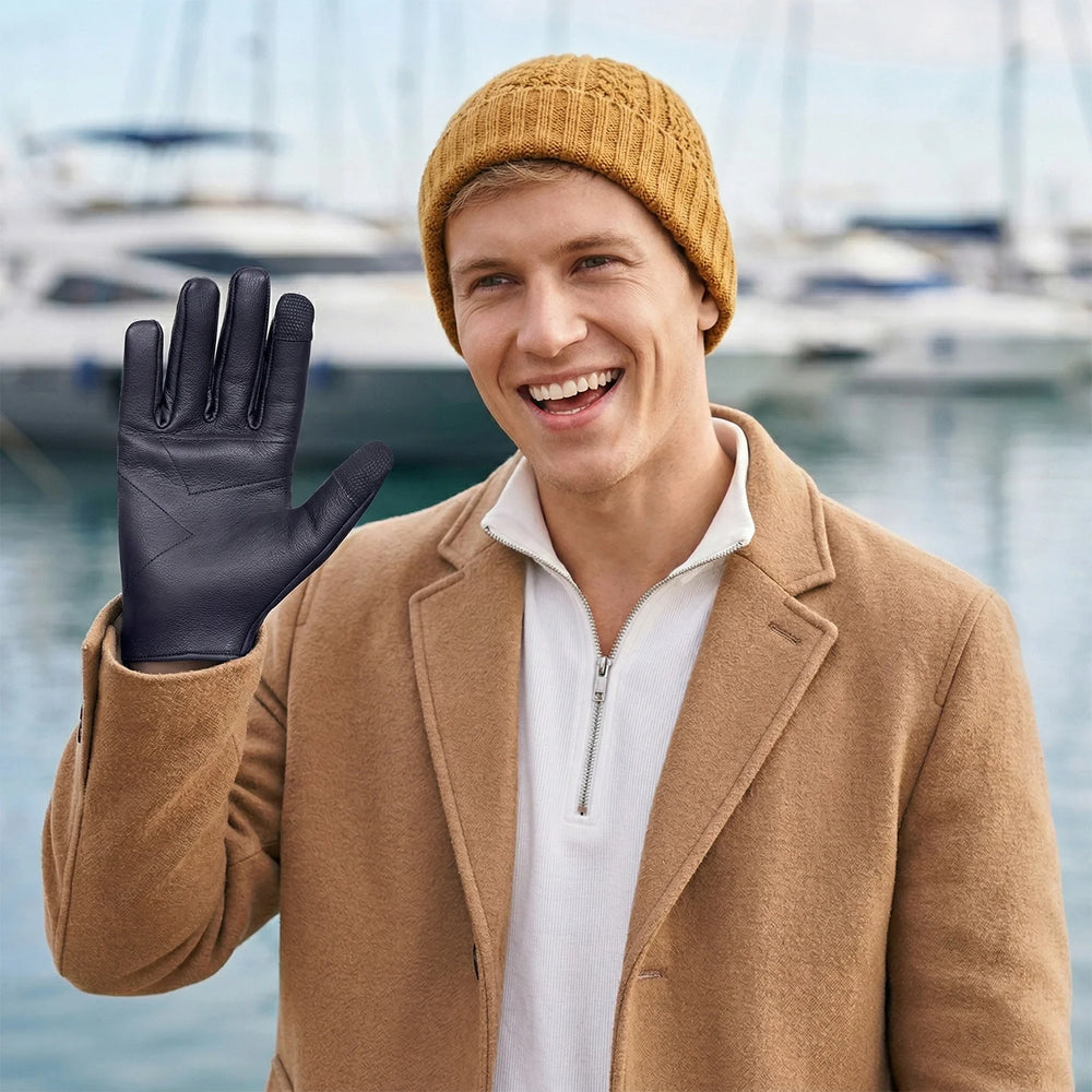 Men's Classic Leather Chauffeur Gloves – Unlined Everyday Driving Glov – Quality Wears USA