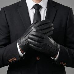Men’s Genuine Leather Unlined Gloves – Police Patrol & Motorcycle Riding Gloves (Pol-Un)