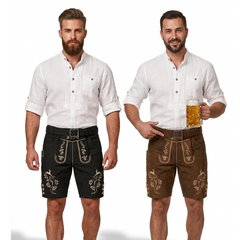 Men's lederhosen Shorts with Belt - Halloween shorts, Carnival costumes pants