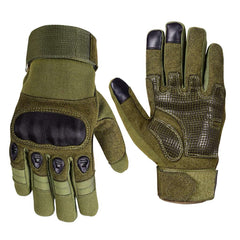 Motorcycle Gloves for Men, Touchscreen Cycling Gloves with Hard Knuckle for Outdoor Sport (Tac-Green)