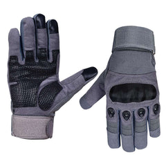 Motorcycle Gloves for Men, Touchscreen Cycling Gloves with Hard Knuckle for Outdoor Sport (Tac-Grey)